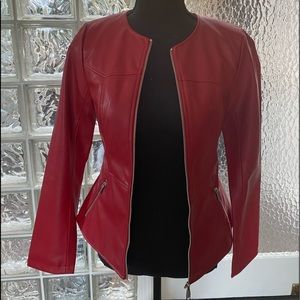 Zara faux leather jacket